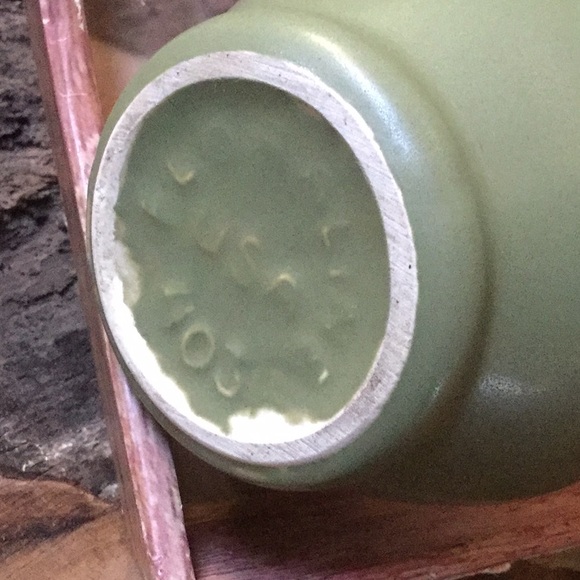 Vintage pottery vase floral art decor farmhouse shabby chic rustic cabin lodge - Picture 3 of 7